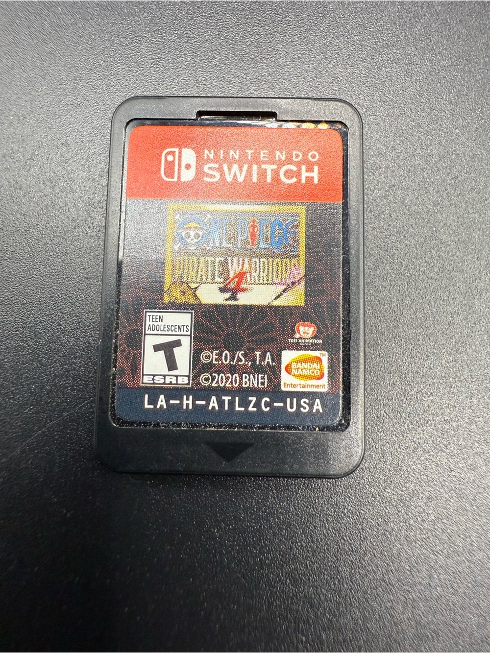 Nintendo Switch Game Card - Black with Red Label Artwork